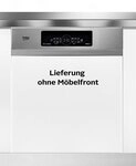 BEKO teilintegrierbarer Geschirrsp&uuml;ler BDSN36461XC, 14 Ma&szlig;gedecke, SelfDry