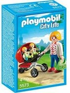 Playmobil&reg; Stapelspielzeug City Life Zwillingskinderwagen - 5573