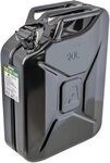 Arnold Benzinkanister 6011-X1-2002 Metall-Kraftstoffkanister 20L, Schwarz (1 St)