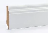 EGGER Sockelleiste Hamburger Profil geschwungen wei&szlig;, L: 240 cm, H: 7 cm, 1-St.,