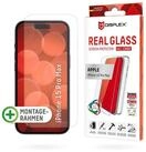 Displex Displayschutzglas Real Glass + Case f&uuml;r Apple iPhone 15 Pro Max,
