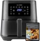 KLAMER Hei&szlig;luftfritteuse XL 5,5l, Multifunktionale Heissluftfritteuse, &ouml;lfreie