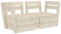 vidaXL Gartenlounge-Set, Garten-Palettensofa 2-Sitzer Impregniertes Fichtenholz