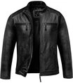 Amaci&Sons Lederjacke CICERO Lederjacke Echtleder Herren Biker Zipper Jacke