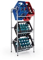 EASYmaxx Flaschenregal EASYmaxx Metall Getr&auml;nkekisten-Regal f&uuml;r 3 Kisten -