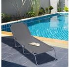 Outsunny Gartenliege Sonnenliege klappbarer Liegestuhl mit verstellbarer