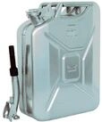 TRUTZHOLM Kanister Metallkanister silber 20 Liter inkl. Ausgie&szlig;er + Halter...
