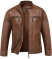Amaci&Sons Lederjacke CICERO Lederjacke Echtleder Herren Biker Zipper Jacke