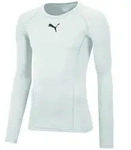PUMA Unterziehshirt Puma Herren Kompressionsshirt Liga Baselayer Tee LS 655920 wei&szlig;