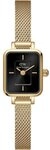 Daniel Wellington Quarzuhr Quadro Mini Evergold Onyx goldfarben
