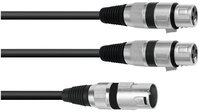 Omnitronic Omnitronic 30225210 XLR Adapterkabel [1x XLR-Stecker 3 polig - 2x...
