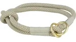 TRIXIE Hunde-Halsband Soft Rope Zug-Stopp-Halsband - grau/hellgrau - 50 cm/&oslash; 13 mm,