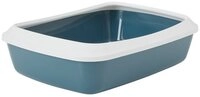 Savic Katzentoilette Iriz mit Rand 50cm steinblau Savic Katzentoilette Iriz mit Rand 50cm steinblau