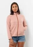Kapuzenfleecejacke JACK WOLFSKIN "FERNWEH HOODED JKT W", Damen, Gr. S (36), rosa
