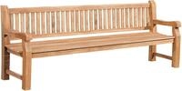 CLP Gartenbank Teakbank Jackson V2 (1er), aus wetterfestem Teakholz, mit...