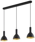 Arcchio H&auml;ngeleuchte Cosmina, Metall, Schwarz IP20, 3 x 15 W LED