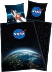 Herding Renforcé Wendebettwäsche Nasa schwarz/blau 135x200+80x80 cm (499522)