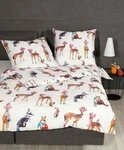 Janine Bettw&auml;sche Janine Modern Art Mako-Satin Bettw&auml;sche 135x200 Rehe Fuchs...