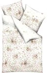 Kaeppel Bettw&auml;sche H&auml;schen, Mako-Satin, 2 teilig, Blumenwiese mit H&auml;schen