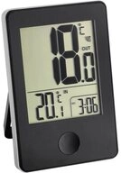 TFA Dostmann Raumthermometer Funk-Thermometer mit Uhr 30.3051.01