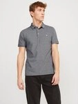 Jack & Jones Poloshirt JJEPAULOS POLO SS NOOS Baumwolle, slim fit