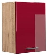 Vicco H&auml;ngeschrank R-Line, Rot Hochglanz/Goldkraft Eiche, 45 cm (1-St)