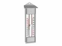 TFA Dostmann Raumthermometer Max/Min-Thermometer "Maxima-Minima" grau