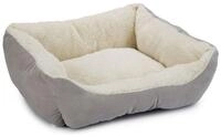 Beeztees Tierbett Katzenbett Mogina Pl&uuml;sch grau