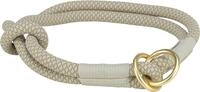 TRIXIE Hunde-Halsband Soft Rope&nbsp;Zug-Stopp-Halsband - grau/hellgrau - 25 cm/&oslash; 6 mm,