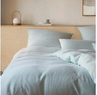 Elegante Bettw&auml;sche Smooth Mint 135 x 200 cm, Musselin von Elegante, Musselin,...