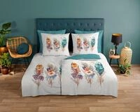 good morning Wendebettw&auml;sche Via, Renforc&eacute;, 2 teilig, 100% Baumwolle, 135x200,