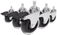 hjh OFFICE Stuhlrolle Stuhlrollen 5X Rolo Skate Ct 11Mm/75Mm, (5er Pack),