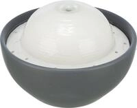 TRIXIE Trinkbrunnen Trinkbrunnen&nbsp;Vital Dome - grau/wei&szlig; - 1,5 l/20 &times; 10 &times;...
