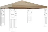 Quick Star Pavillon-Ersatzdach Rank, 260 g/m&sup2;, 300 x 300 cm (Beige, 3 x 3 m),...