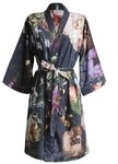 Essenza Kimono Fleur, Kurzform, Baumwolle, Kimono-Kragen, G&uuml;rtel, mit...