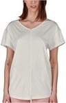 Skiny Pyjamaoberteil Damen Pyjamashirt Weicher Material-Mix