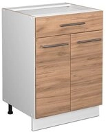 Vicco Unterschrank Fame-Line, Goldkraft Eiche/Wei&szlig;, 60cm, Schublade, ohne
