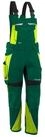 Qualitex Workwear Arbeitslatzhose Latzhose "IRON" gr&uuml;n/warngelb, Gr. N52