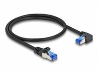 Delock Delock 80221 RJ45 Patchkabel CAT 6a S/FTP 0.50 m Schwarz 1 St. Netzkabel,