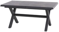 Siena Garden Gartentisch Sincro Ausziehtisch 160/200x90cm matt anthrazit / HPL...