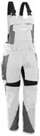 Qualitex Workwear Arbeitslatzhose Latzhose "IRON" wei&szlig;/grau, Gr. N68 grau|wei&szlig; 68