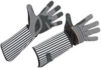 Kerbl Gartenhandschuhe 2 Paar Rosenhandschuh Gr. 10/XL lange Stulpe schwarz grau (2,