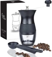 Milu Kaffeem&uuml;hle Kaffeem&uuml;hle Handm&uuml;hle Set 3-tlg., Keramikmahlwerk,...