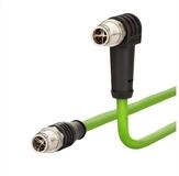 Metz Connect Verbindungsleitung M12 ST-M12 ST, 8polig, X-kodiert LAN-Kabel,...