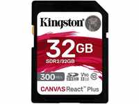 Kingston Canvas React Plus SD 32GB Speicherkarte (32 GB, Class 10, 300 MB/s