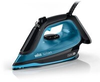 Braun Dampfbügeleisen TexStyle 5 SI 5256 BL, 2600 W, schwarz/blau Braun Dampfbügeleisen TexStyle 5 SI 5256 BL, 2600 W, schwarz/blau