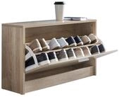 Wohnling Schuhbank WL5.270 SPLIT Sonoma Schuhkipper Holz Flurbank Schuhschrank