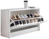 Wohnling Schuhbank WL5.271 SPLIT Wei&szlig; Schuhkipper Holz Flurbank Schuhschrank