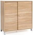 Wohnling Schiebet&uuml;renschrank Schuhschrank WL5.713 Holz 20 Paar Schuhe...