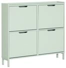 SoBuy Schuhkipper FSR100, Schuhschrank schmal mit 4 Klappen, Flurschrank...